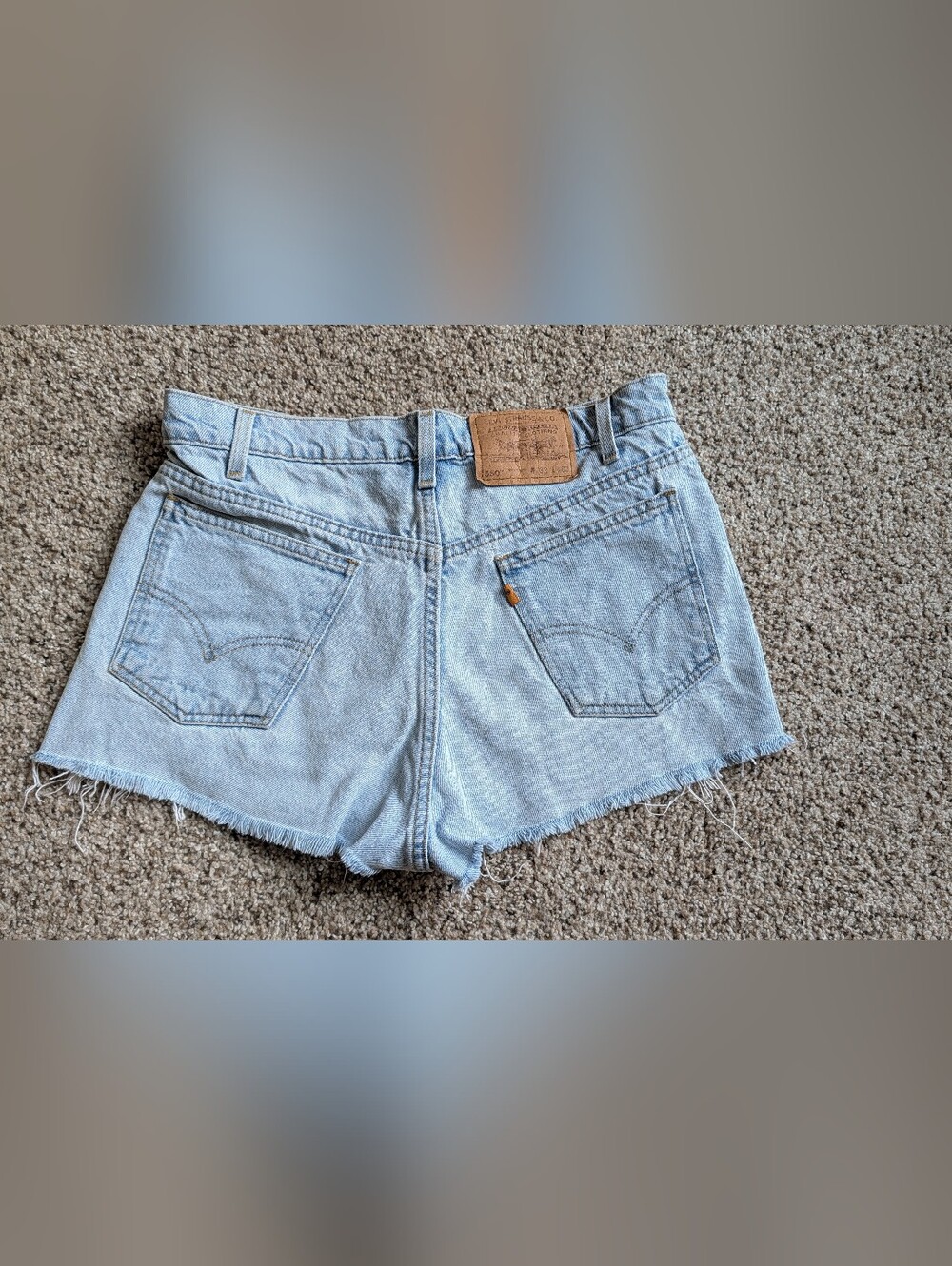 Vintage Levi's Light Wash Denim Cutoff Shorts